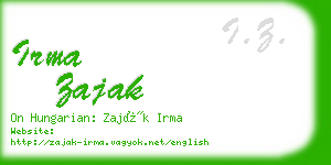 irma zajak business card